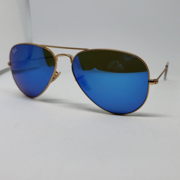 Ray Ban Sunglasses AVIATOR FLASH LENSES Unisex - Picture 6 of 8